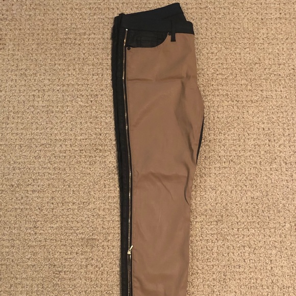 7 For All Mankind Pieced Skinny Color Block Jeans - Picture 2 of 4